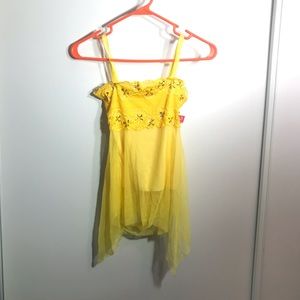 NWT Yellow festival sleeveless shirt.